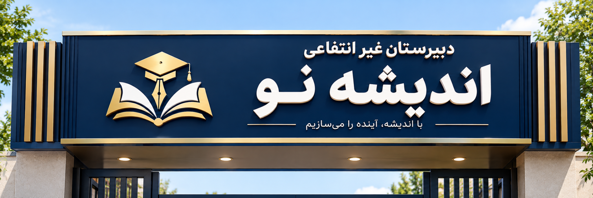 تابلوی دبیرستان اندیشه نو
